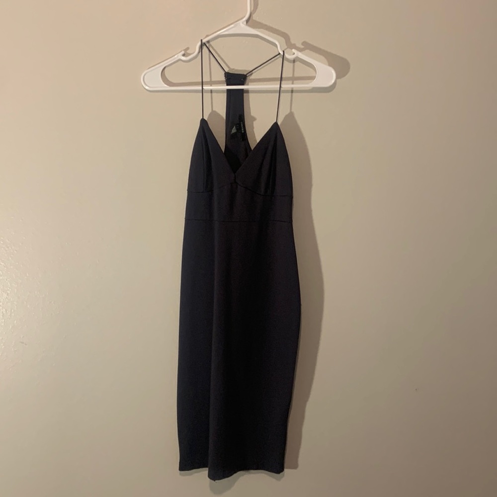 Tight fitted blue grayish curvy Forever 21 dress